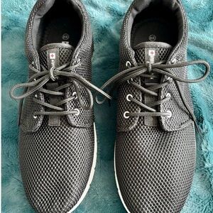 Alpine Swiss Men’s Black Mesh Fabric Sneakers - Size 12